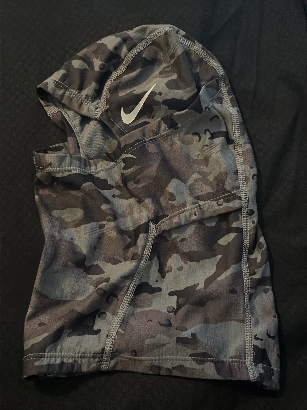Nike Kids Gray & Black Camo Leggings
